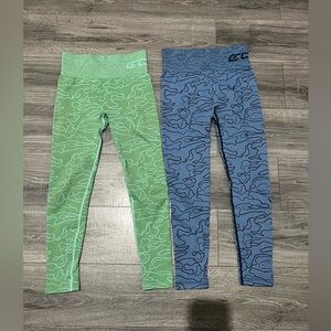 ECHT Arise Camo High Waisted Compression Leggings Women's Size Medium Bundle